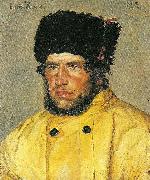 Michael Ancher redningsformand lars kruse oil on canvas